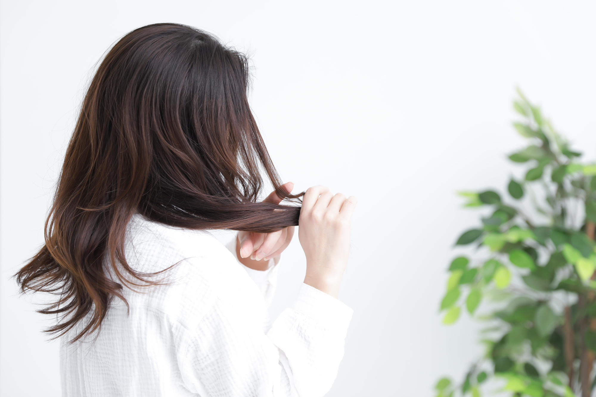 ヘアサイクルの「休止期」が長くなり、全体的に髪が細く、薄くなる
