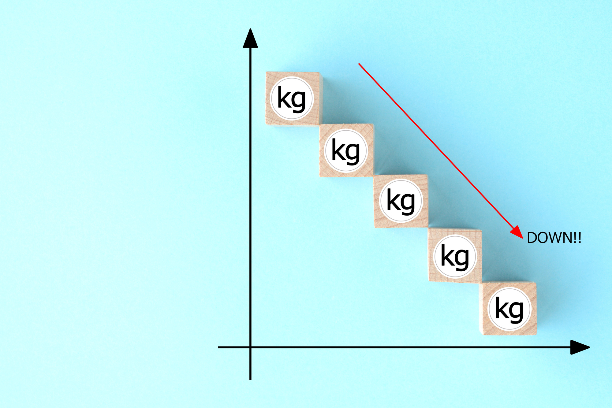 ダイエットで体重が落とすイメージ画像