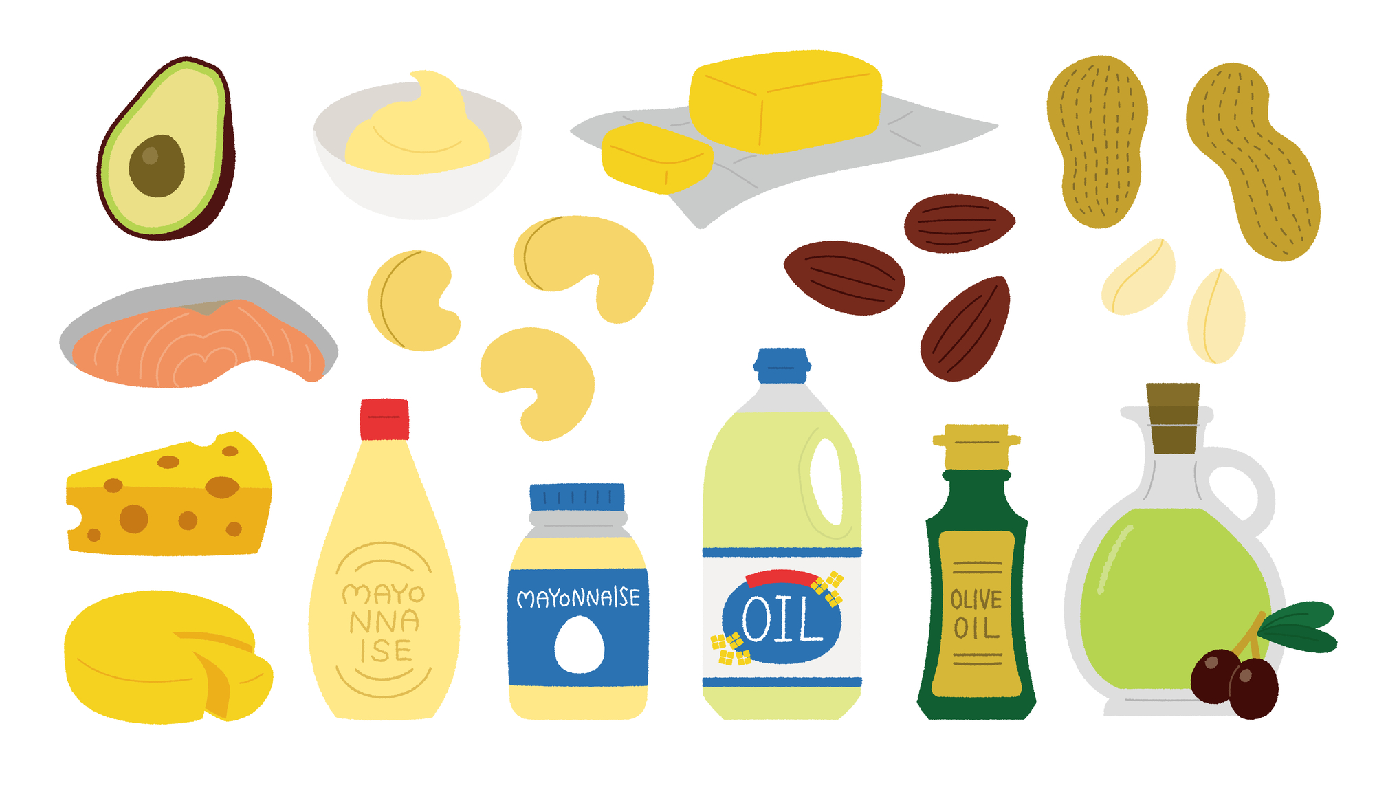 脂質を多く含む食品のイメージ画像