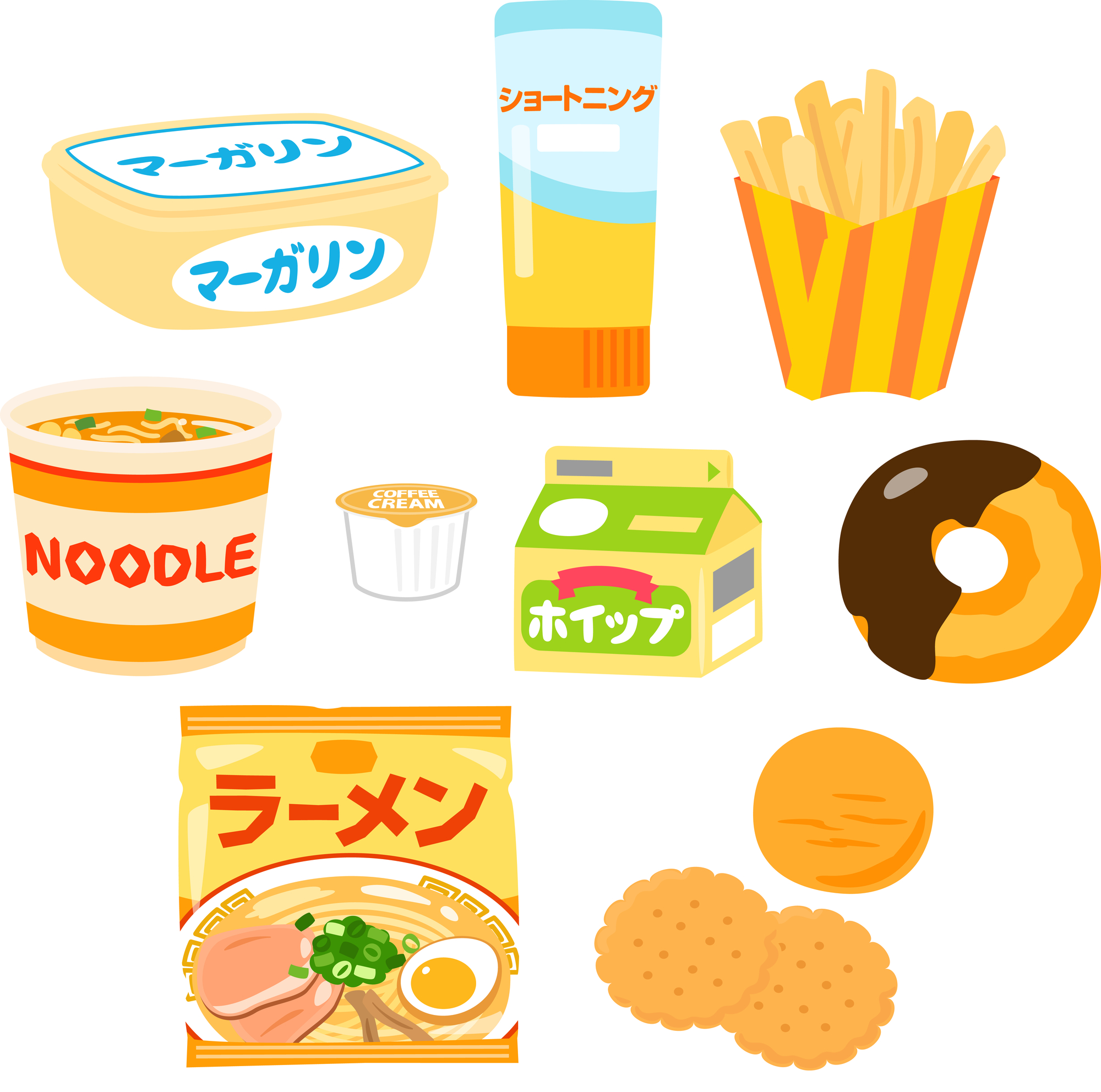 トランス脂肪酸を含む食品のイメージ画像