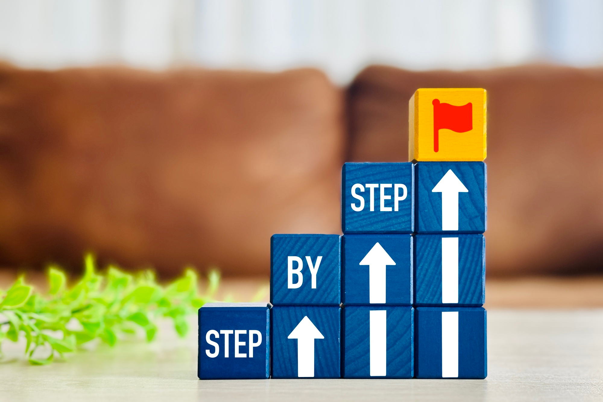 ダイエットは長期的に一歩ずつを表すイメージ画像