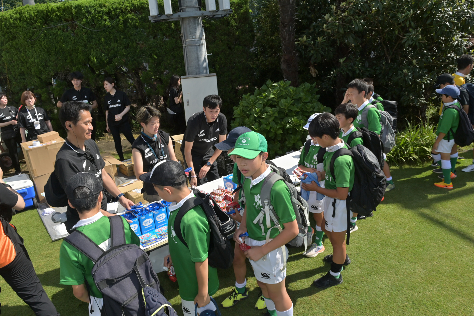 世田谷ラグビースクールクリニック オールブラックスクリニック受付