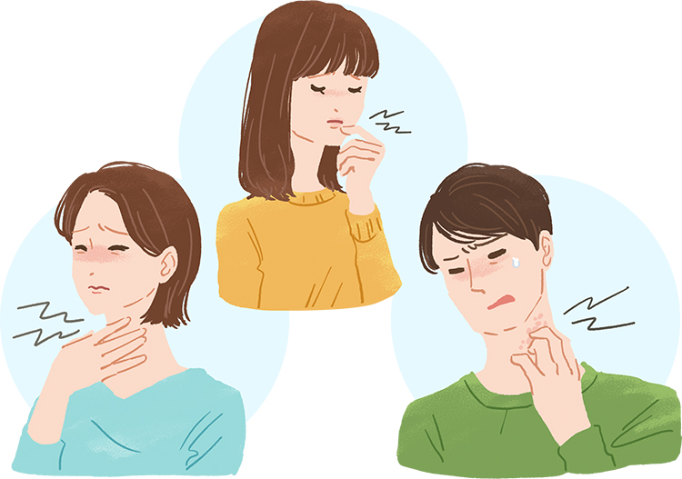 口腔アレルギー症候群（OAS）の症状について