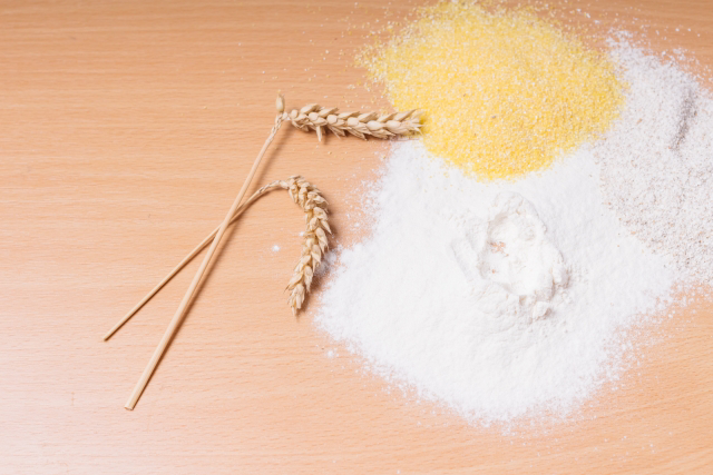 ＜カロリーダウン調理法6：揚げ粉には米粉を使用する＞