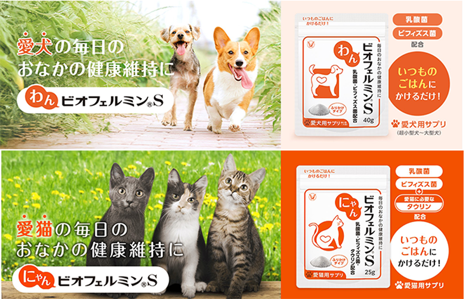 ペット博福岡に「わんビオフェルミンS・にゃんビオフェルミンS」を出展