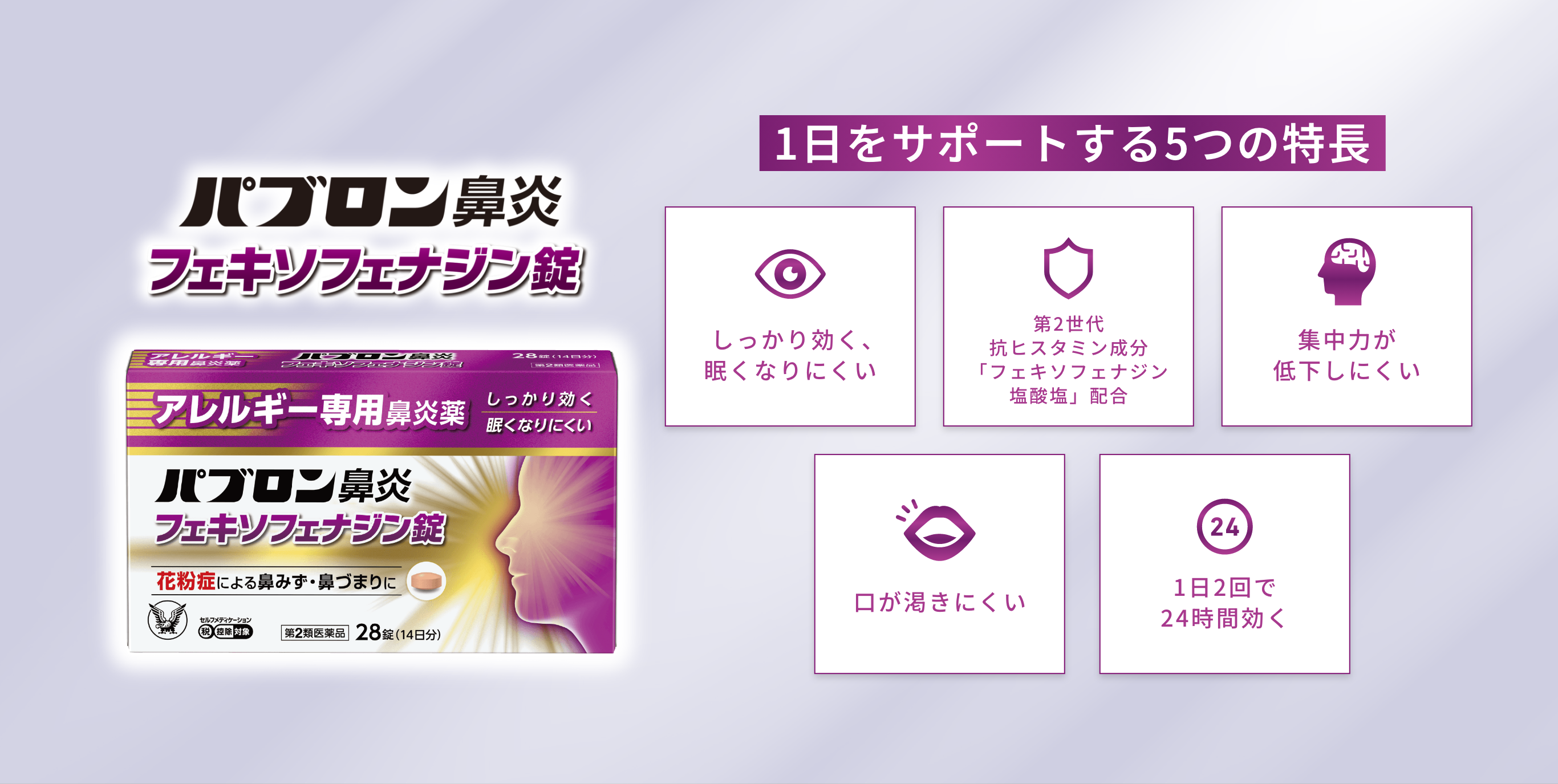 1日をサポートする5つの特徴