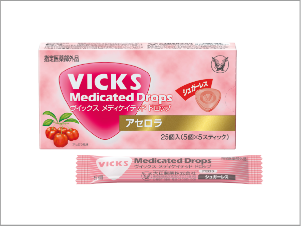 VICKS Medicated DROPS SUGARLESS ACEROLA