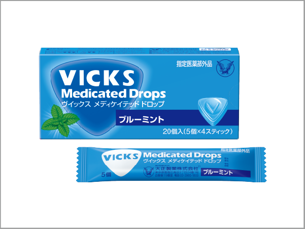VICKS Medicated DROPS BLUE MINT