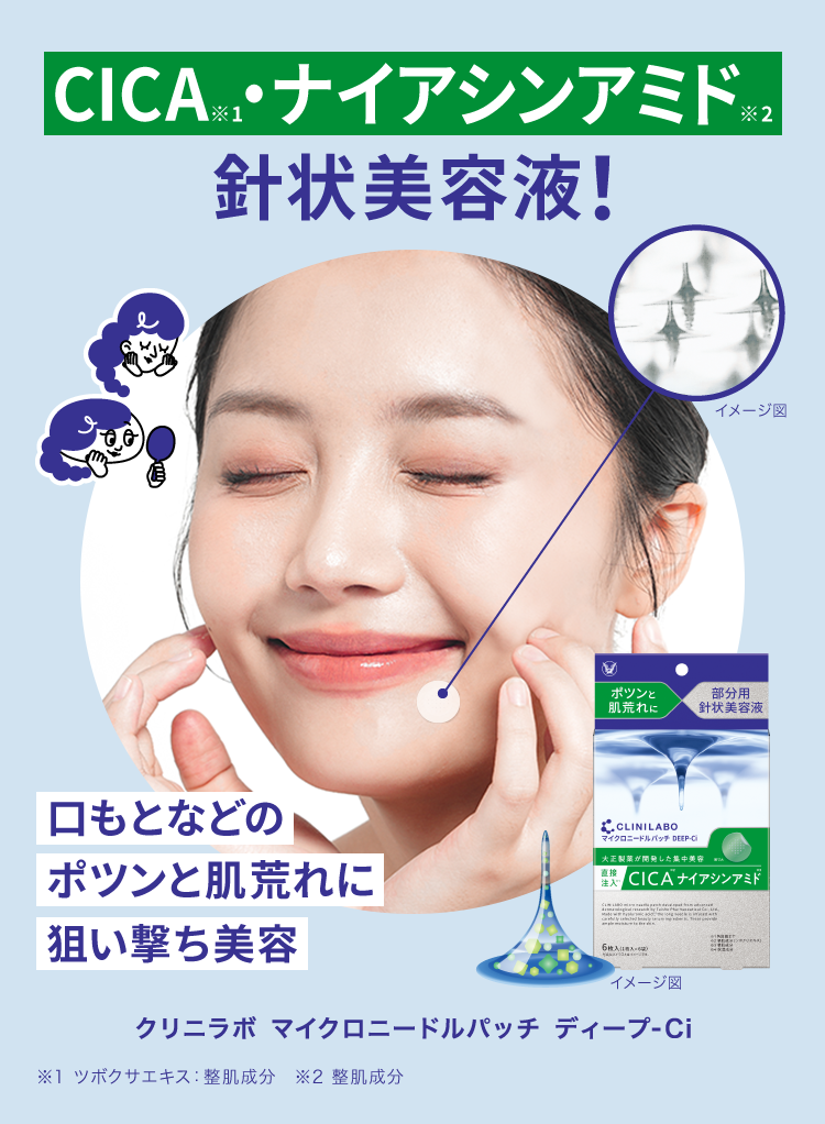 cica･ナイアシンアミド針状美容液 クリニラボマイクロニードルパッチci