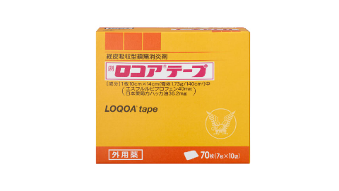 医療用医薬品「ロコアテープ」の製品写真