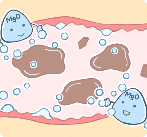 酸化マグネシウムのイラスト