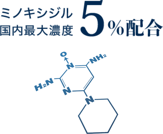 ミノキシジル国内最大濃度５％配合