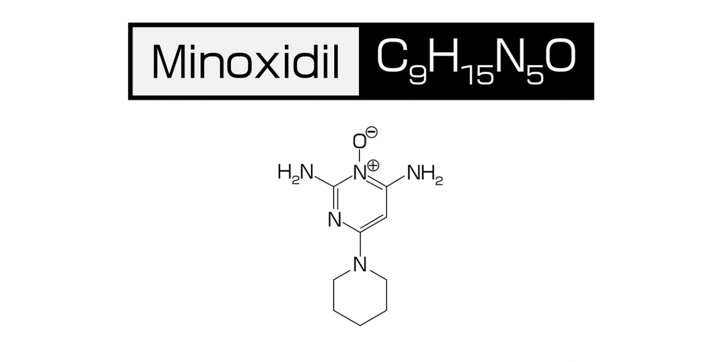 ミノキシジルの化学式 C9H15N5O