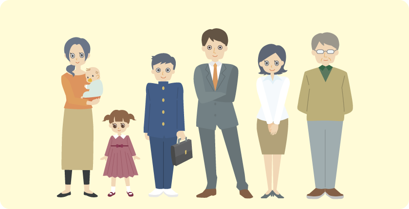 家族のイラスト