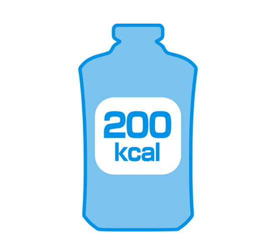 200kcalのゼリー飲料のイメージイラスト