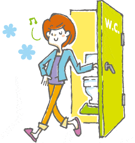 便意が起こってからトイレに行く
