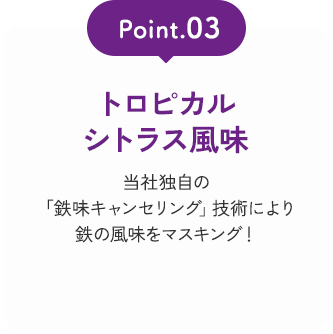 Point03 トロピカルシトラス風味