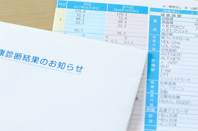 健康診断の結果、血糖値が高めだった