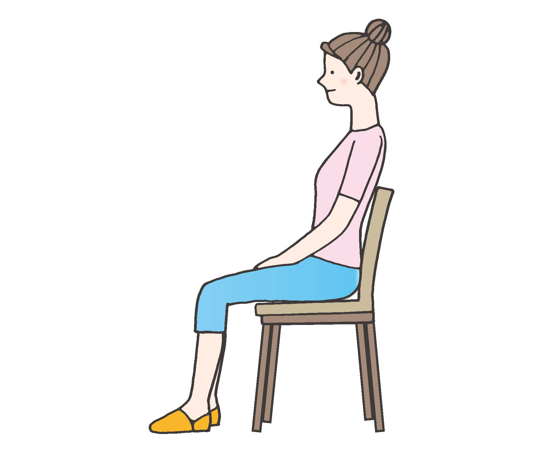 首が痛いときは座る姿勢を改善する