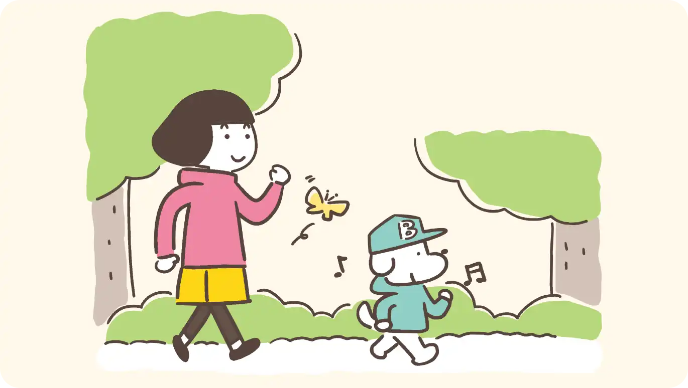 適度な運動をしているイラスト